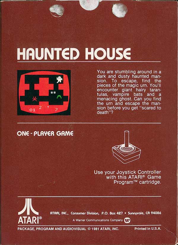 Haunted House - Box Back