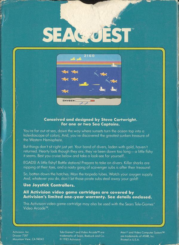 Seaquest - Box Back