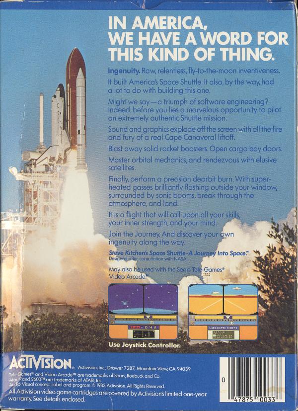 Space Shuttle - Box Back