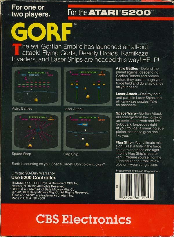 Gorf - Box Back